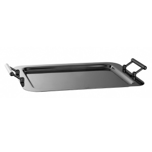 Поднос прямоугольный 44Х29СМ, с ручками, нерж.сталь 50937344