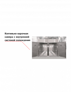 Коптильно-варочная камера с внутренней системой охлаждения