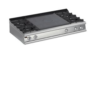 Плита Apach Lrstg167R4 со сплошной поверхностью газовая 700 серии 
