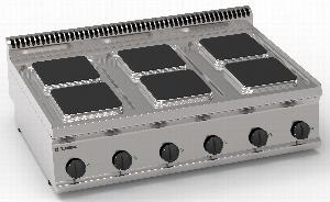 Плита 6 конфорочная 700 серии Tecnoinox Pcs105E7 616010