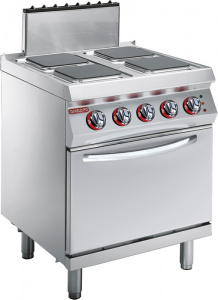 Плита электрическая c 4 конфорками Angelo Po 1G1PE2E с духовым шкафом, напольная