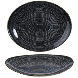 Купить тарелка глубокая овальная 27х22,9см, цвет charcoal black, studio prints spcbop581 – цена от завода, доставка до двери | RuOborudovanie.ru