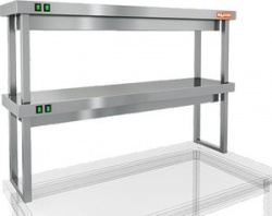 Полка тепловая Hicold TP2-10/3 двухъярусная настольная (1000х300х800h) – купить в RuOborudovanie.ru с доставкой до двери Купить полка тепловая hicold tp2-10/3 двухъярусная настольная (1000х300х800h) – цена от завода, доставка до двери | RuOborudovanie.ru