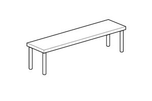 Полка настольная открытая Apach Chef Line Loso3510T1