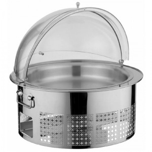 Мармит Pintinox круглый D49,5см с крышкой Roll Top настольный (Чафиндиш)