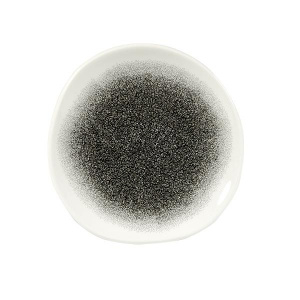 Тарелка мелкая "ВОЛНА" 18,6СМ, без борта, цвет Raku Quartz Black, Studio Prints Rkbqog71