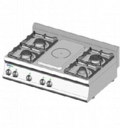 Плита комбинированная 700 серии Tecnoinox Pcp105G7 613005 газ
