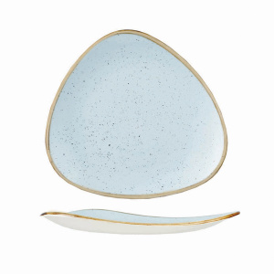 Тарелка мелкая треугольная 19,2СМ, без борта, Stonecast, цвет Duck Egg Blue Sdestr71