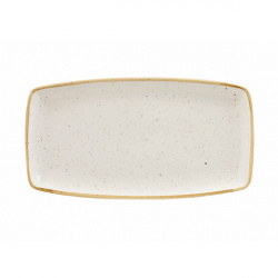 Купить блюдо сервировочное 35х18,5см, без борта, stonecast, цвет barley white swhsop141 – цена от завода, доставка до двери | RuOborudovanie.ru