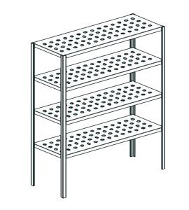 Стеллаж перфорированный Apach Chef Line Lstp18-105