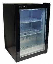 Шкаф морозильный Cooleq UF50GN (черный) на 55л со стеклом