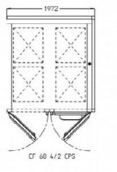 Камера расстоечная Pavailler Cf 68-4/2 Cps 60X80 2двери/4тележки