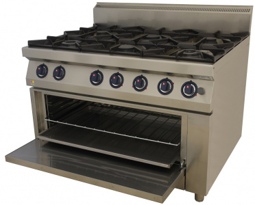 Плита 6 конфорочная Kogast Ps-Т69/1-O газ 900 серии 