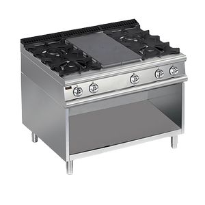 Плита газовая Apach Lrstg127R4Os со сплошной поверхностью 700 серии 