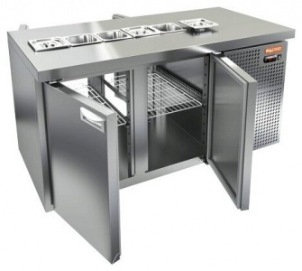 Стол для салатов Hicold SL2-11GN без крышки (+2/+10) 350л, 2дв. 1390х700х850мм