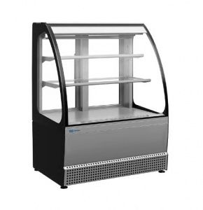 Витрина кондитерская Kayman Kвк-950М статика люкс серый матовый