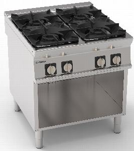 Плита 4 конфорочная Tecnoinox Pcg8Fsg9 313017 газ 900 серии