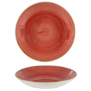 Тарелка глубокая 31СМ 2,4Л, без борта, Stonecast, цвет Berry Red Sbrsplc21