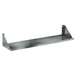 Полка ПР-90/30 настенная перфорированная (нерж. сталь. aisi 430)900х300х300