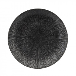Купить тарелка мелкая 26см, без борта, цвет agano black, studio prints agblev101 – цена от завода, доставка до двери | RuOborudovanie.ru