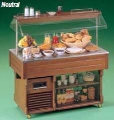 Стол шведский нейтральный Tecfrigo Isola 4M Neutral светл.Орех
